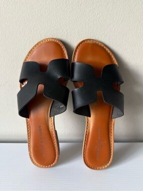 Rock & Candy by Zigi BINDY Slide Sandals Black Size US 6.5